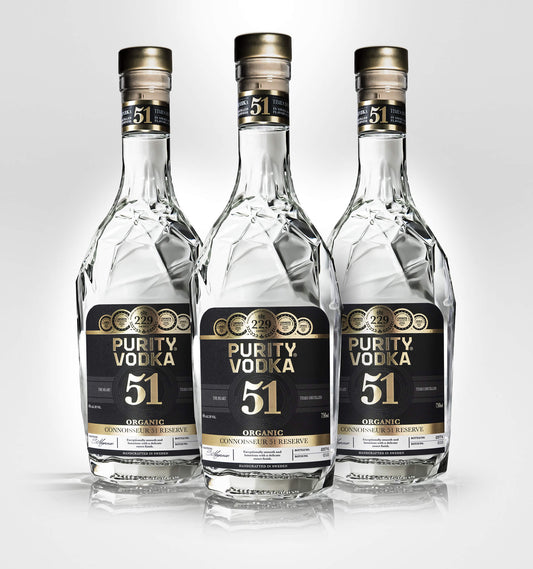 Purity Connoisseur 51 Reserve Organic Vodka - 3 Bottle Bundle